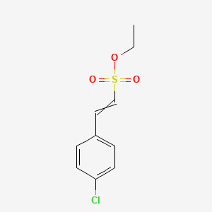 molecular formula C10H11ClO3S B13874132 Ethyl 2-(4-chlorophenyl)ethenesulfonate 