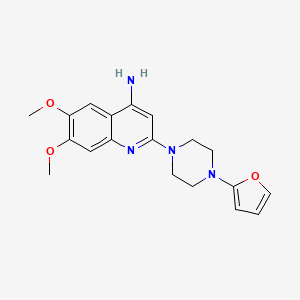 2-[4-(Furan-2-yl)piperazin-1-yl]-6,7-dimethoxyquinolin-4-amine