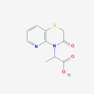 molecular formula C10H10N2O3S B1387416 2-(3-Oxo-2,3-dihydro-4H-pyrido[3,2-b][1,4]thiazin-4-yl)propanoic acid CAS No. 1218325-04-2