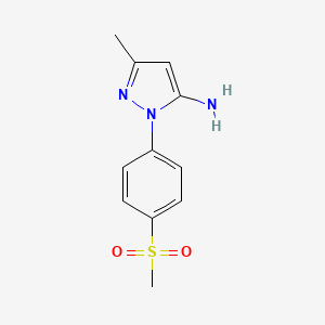 2-(4-Methanesulfonyl-phenyl)-5-methyl-2H-pyrazol-3-ylamine