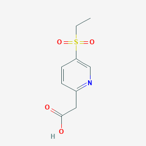 2-(5-Ethylsulfonylpyridin-2-yl)acetic acid