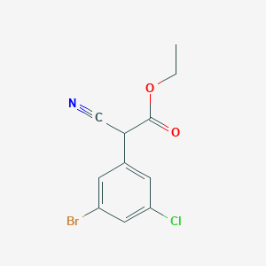 Ethyl 2-(3-bromo-5-chlorophenyl)-2-cyanoacetate