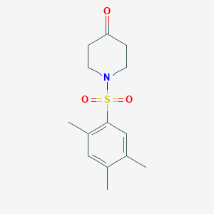 molecular formula C14H19NO3S B1387418 1-[(2,4,5-Trimethylphenyl)sulfonyl]piperidin-4-one CAS No. 1171605-05-2