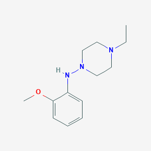 molecular formula C13H21N3O B13874185 4-ethyl-N-(2-methoxyphenyl)piperazin-1-amine 