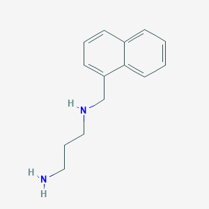 molecular formula C14H18N2 B13874190 N'-(naphthalen-1-ylmethyl)propane-1,3-diamine 