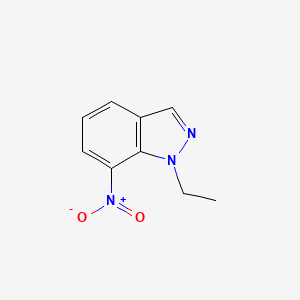 molecular formula C9H9N3O2 B13874192 1-Ethyl-7-nitroindazole 