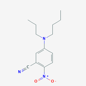 Benzonitrile, 5-(butylpropylamino)-2-nitro-