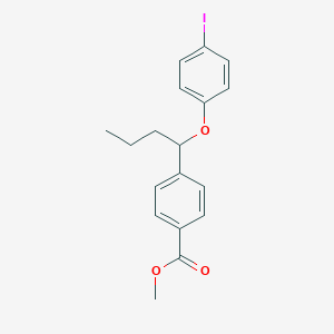 molecular formula C18H19IO3 B13874216 Methyl 4-(1-(4-iodophenoxy)butyl)benzoate 