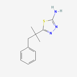 5-(2-Methyl-1-phenylpropan-2-yl)-1,3,4-thiadiazol-2-amine