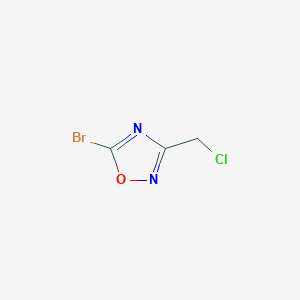 5-Bromo-3-(chloromethyl)-1,2,4-oxadiazole