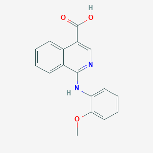 molecular formula C17H14N2O3 B1387428 1-[(2-Methoxyphenyl)amino]isoquinoline-4-carboxylic acid CAS No. 1029784-65-3