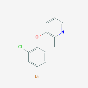 3-(4-Bromo-2-chlorophenoxy)-2-methylpyridine