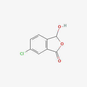 molecular formula C8H5ClO3 B13874288 6-chloro-3-hydroxy-3H-2-benzofuran-1-one 