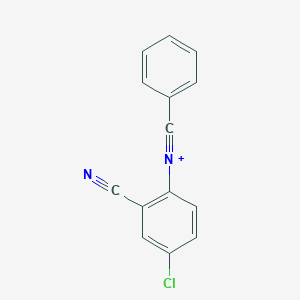 molecular formula C14H8ClN2+ B13874318 N-(4-chloro-2-cyanophenyl)benzonitrilium 