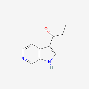 molecular formula C10H10N2O B13874370 1-(1H-pyrrolo[2,3-c]pyridin-3-yl)propan-1-one 