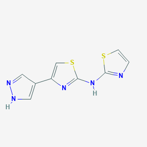 4-(1H-pyrazol-4-yl)-N-(1,3-thiazol-2-yl)-1,3-thiazol-2-amine