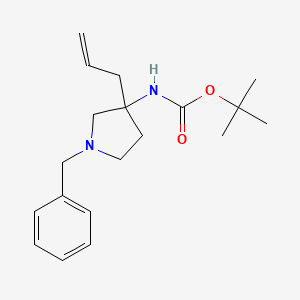 tert-butyl N-(1-benzyl-3-prop-2-enylpyrrolidin-3-yl)carbamate