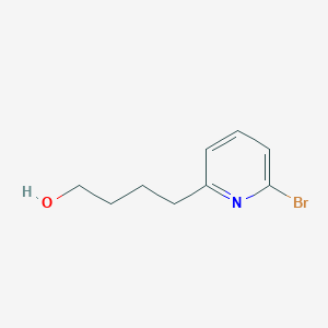 molecular formula C9H12BrNO B13874445 4-(6-Bromopyridin-2-yl)butan-1-ol 