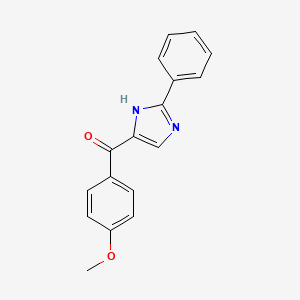 molecular formula C17H14N2O2 B13874455 (4-methoxyphenyl)-(2-phenyl-1H-imidazol-5-yl)methanone 