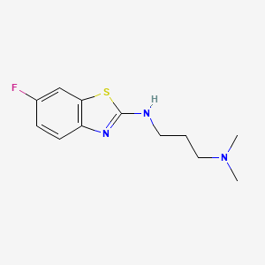 B1387448 N'-(6-fluoro-1,3-benzothiazol-2-yl)-N,N-dimethylpropane-1,3-diamine CAS No. 1105195-09-2