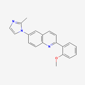 2-(2-Methoxyphenyl)-6-(2-methylimidazol-1-yl)quinoline