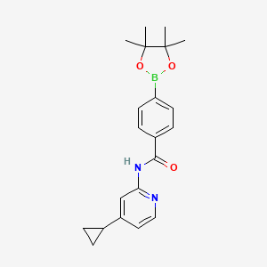 N-(4-cyclopropylpyridin-2-yl)-4-(4,4,5,5-tetramethyl-1,3,2-dioxaborolan-2-yl)benzamide