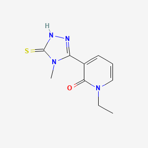 B1387453 1-ethyl-3-(5-mercapto-4-methyl-4H-1,2,4-triazol-3-yl)pyridin-2(1H)-one CAS No. 1105196-08-4