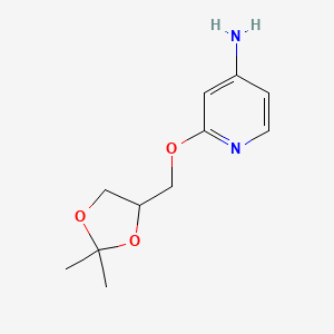 2-((2,2-Dimethyl-1,3-dioxolan-4-yl)methoxy)pyridin-4-amine