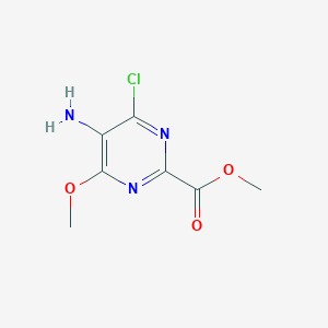 Methyl 5-amino-4-chloro-6-methoxypyrimidine-2-carboxylate