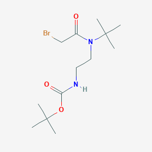 tert-butyl N-[2-[(2-bromoacetyl)-tert-butylamino]ethyl]carbamate