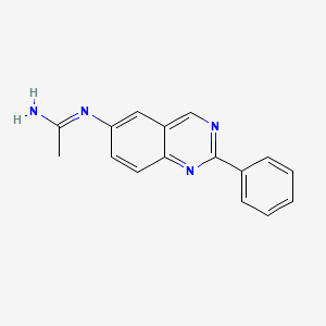 N'-(2-phenylquinazolin-6-yl)ethanimidamide