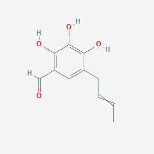 5-But-2-enyl-2,3,4-trihydroxybenzaldehyde