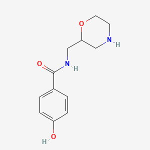 4-hydroxy-N-(morpholin-2-ylmethyl)benzamide