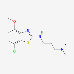 B1387458 N'-(7-chloro-4-methoxy-1,3-benzothiazol-2-yl)-N,N-dimethylpropane-1,3-diamine CAS No. 1105188-94-0