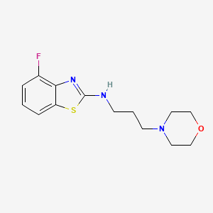 B1387459 4-fluoro-N-(3-morpholin-4-ylpropyl)-1,3-benzothiazol-2-amine CAS No. 1105188-56-4