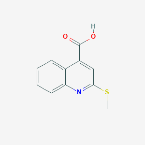 molecular formula C11H9NO2S B13874595 2-Methylsulfanylquinoline-4-carboxylic acid 