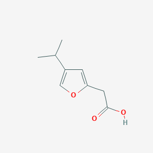 2-(4-Isopropylfuran-2-yl)acetic acid