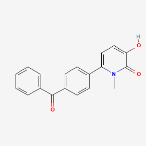 6-(4-Benzoylphenyl)-3-hydroxy-1-methylpyridin-2-one