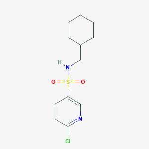 molecular formula C12H17ClN2O2S B1387463 6-chloro-N-(cyclohexylmethyl)pyridine-3-sulfonamide CAS No. 1096822-75-1