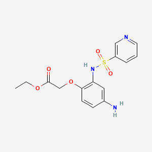 Ethyl 2-[4-amino-2-(pyridin-3-ylsulfonylamino)phenoxy]acetate