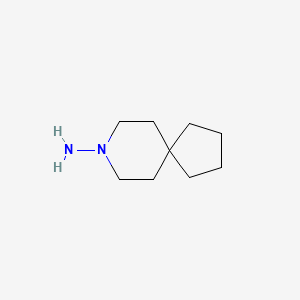 molecular formula C9H18N2 B13874647 8-Azaspiro[4.5]decan-8-amine 