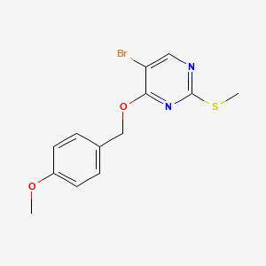 5-Bromo-4-[(4-methoxyphenyl)methoxy]-2-methylsulfanylpyrimidine