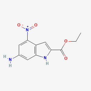 Ethyl 6-amino-4-nitro-1H-indole-2-carboxylate