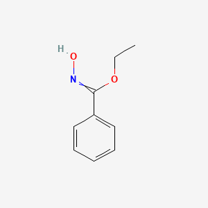 molecular formula C9H11NO2 B13874670 ethyl N-hydroxybenzenecarboximidate CAS No. 2446-52-8