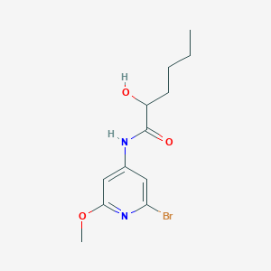 N-(2-bromo-6-methoxypyridin-4-yl)-2-hydroxyhexanamide