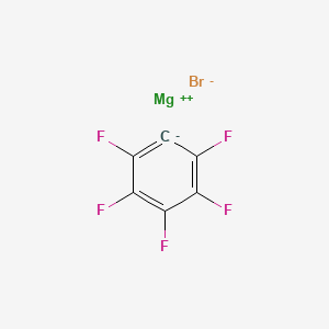 molecular formula C6BrF5Mg B13874690 magnesium;1,2,3,4,5-pentafluorobenzene-6-ide;bromide 