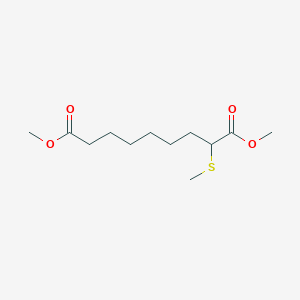 Dimethyl 2-(methylsulfanyl)nonanedioate