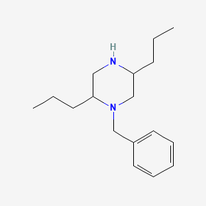 molecular formula C17H28N2 B13874703 1-Benzyl-2,5-dipropylpiperazine 