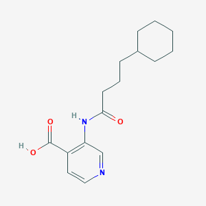 3-(4-Cyclohexylbutanoylamino)pyridine-4-carboxylic acid