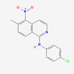 N-(4-chlorophenyl)-6-methyl-5-nitroisoquinolin-1-amine